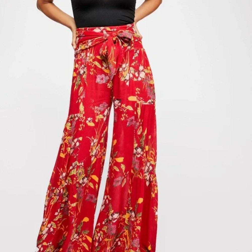 Floral Wide Leg Pant